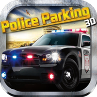 Aparcamiento de coches de policía 3D