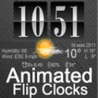 Reloj de Dígitos de anime con / Live Wallpaper Flip Clock