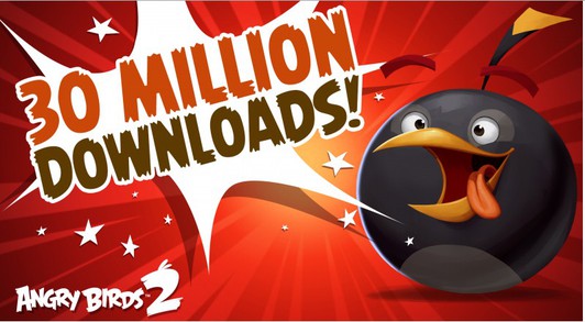 Angry Birds 2 - más de 30 millones de descargas!