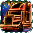 Estacionamiento De camiones de Navidad 3D